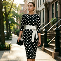 Women's Retro Elegant Polka Dot Dress